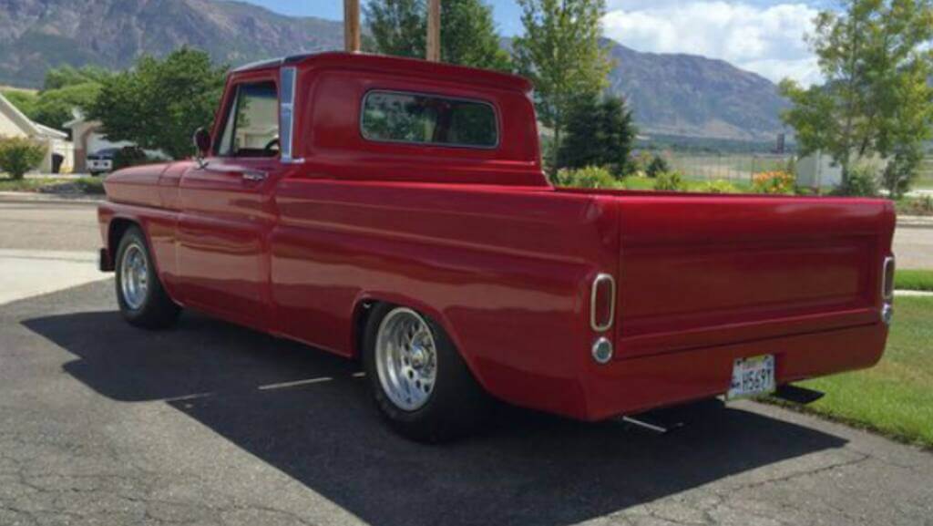 classic red truck